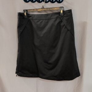 Lady Hagen Classic Black Skirt L NWT